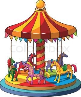 carousel clipart fairground