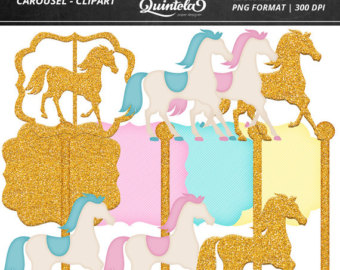 carousel clipart gold