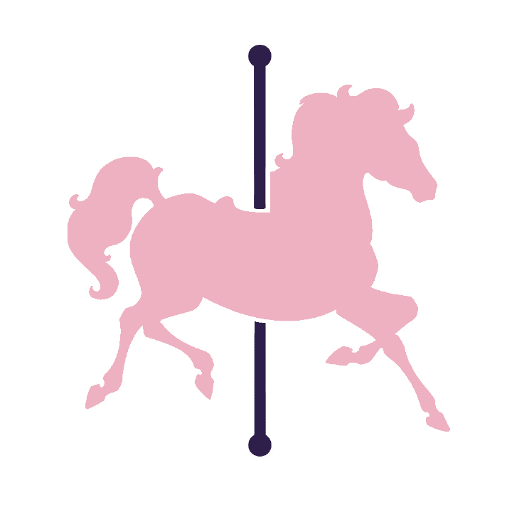 Horse logofinalnotext themes pinterest. Carousel clipart pink