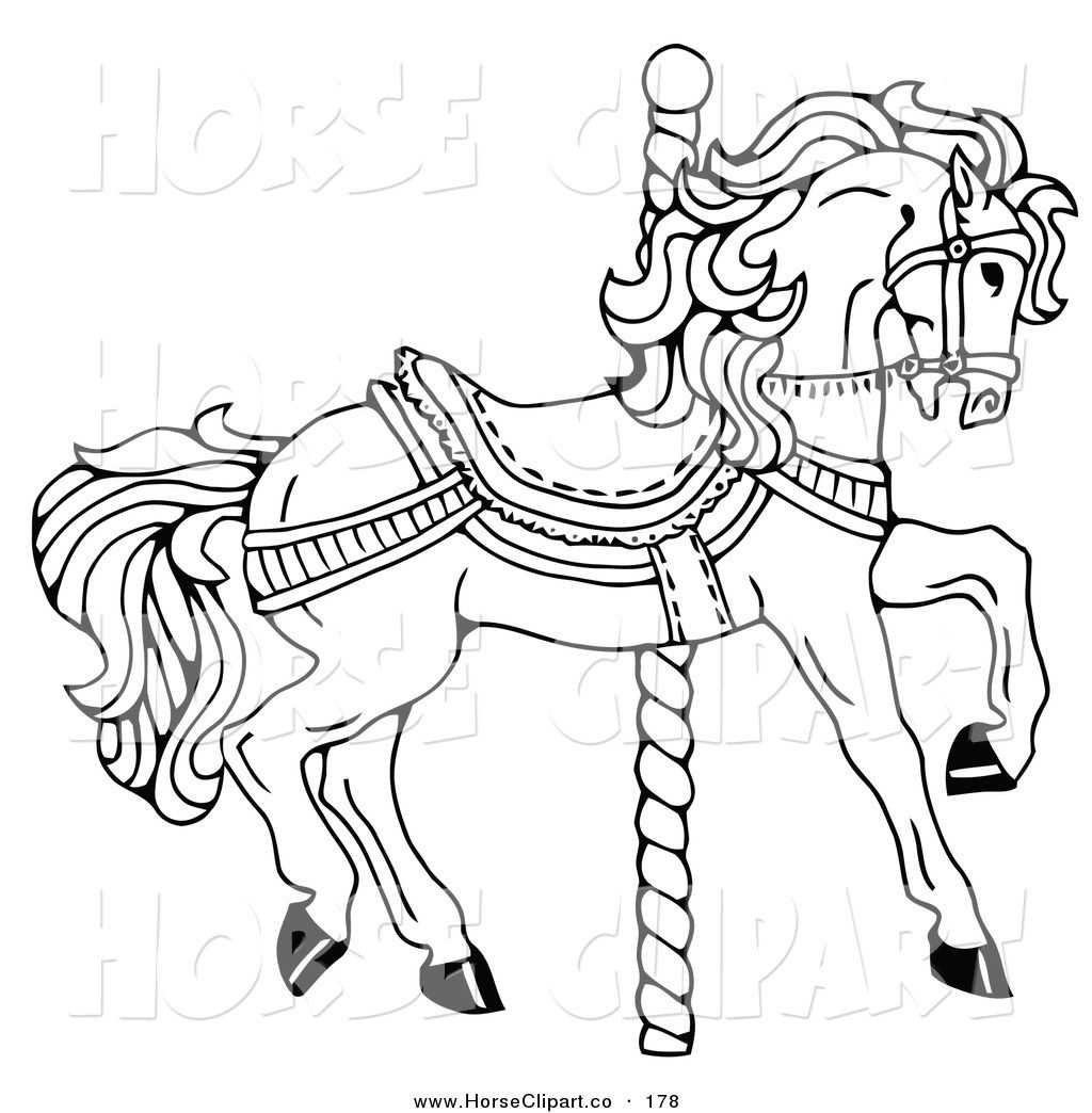 Carousel clipart pole. Clip art of a