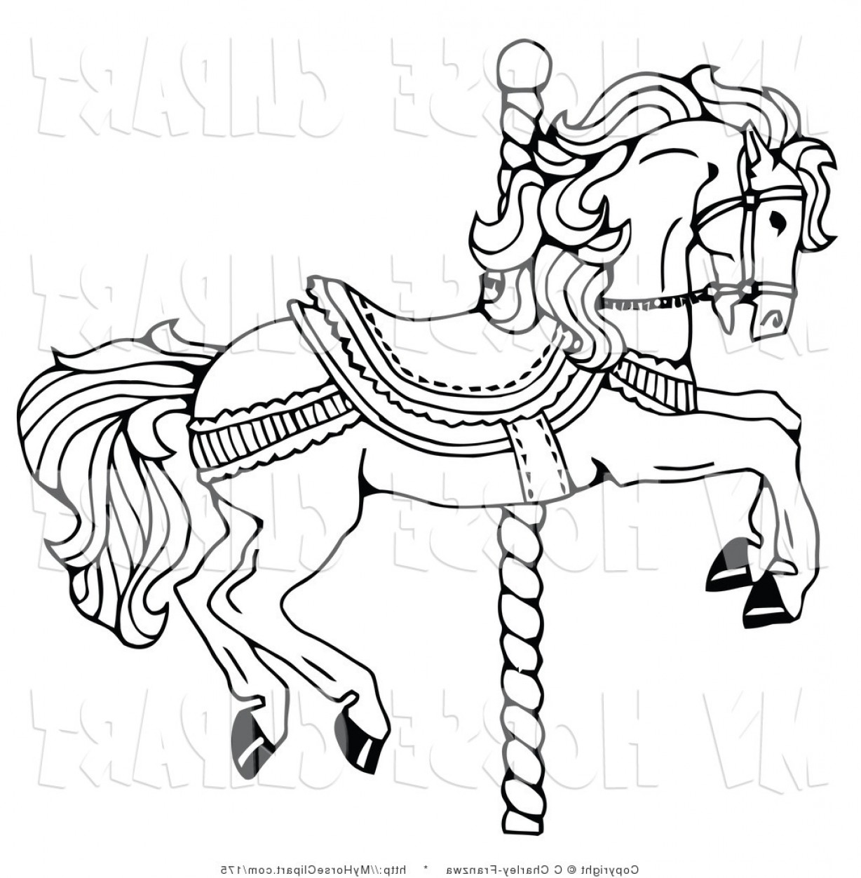 Carousel clipart pole, Carousel pole Transparent FREE for download on ...