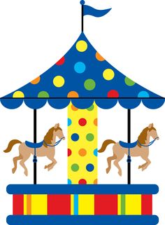 Horse merry go diy. Carousel clipart pretty baby