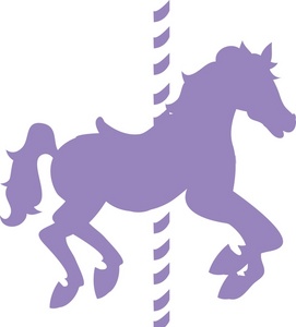 carousel clipart purple