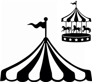 clipart tent carousel