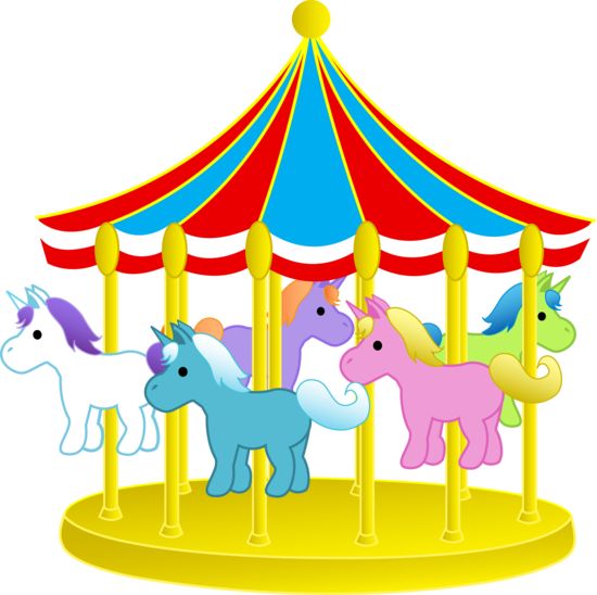 carousel clipart theme park