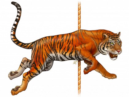 carousel clipart tiger