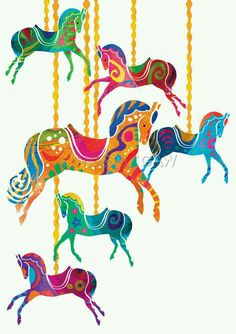 Animal by amanda e. Carousel clipart victorian carousel