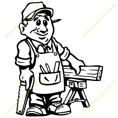 carpentry clipart black and white