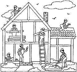carpenter clipart building house