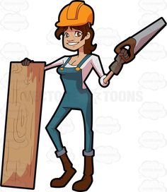 carpenter clipart lady
