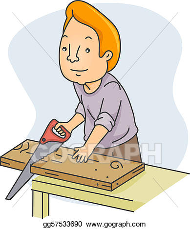 carpentry clipart diy man