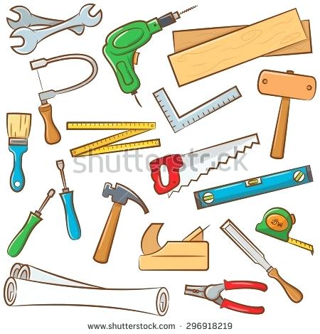 Carpenter tools station . Carpentry clipart hand tool
