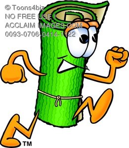 Carpet clipart cartoon. Character running 