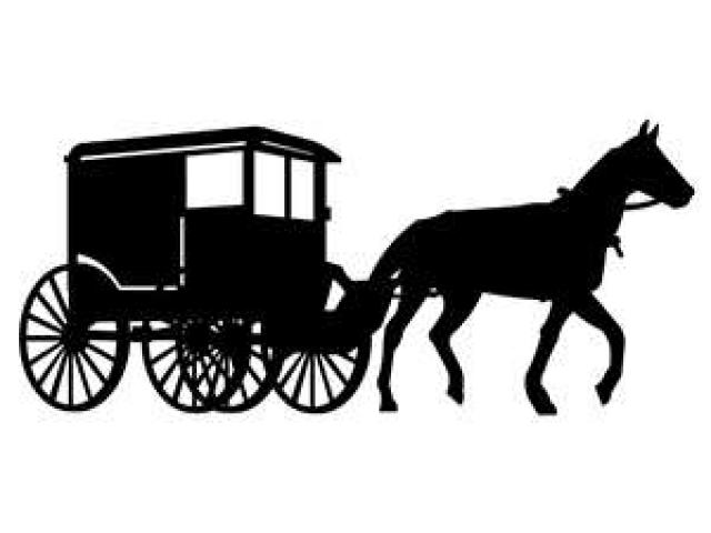 carriage clipart amish