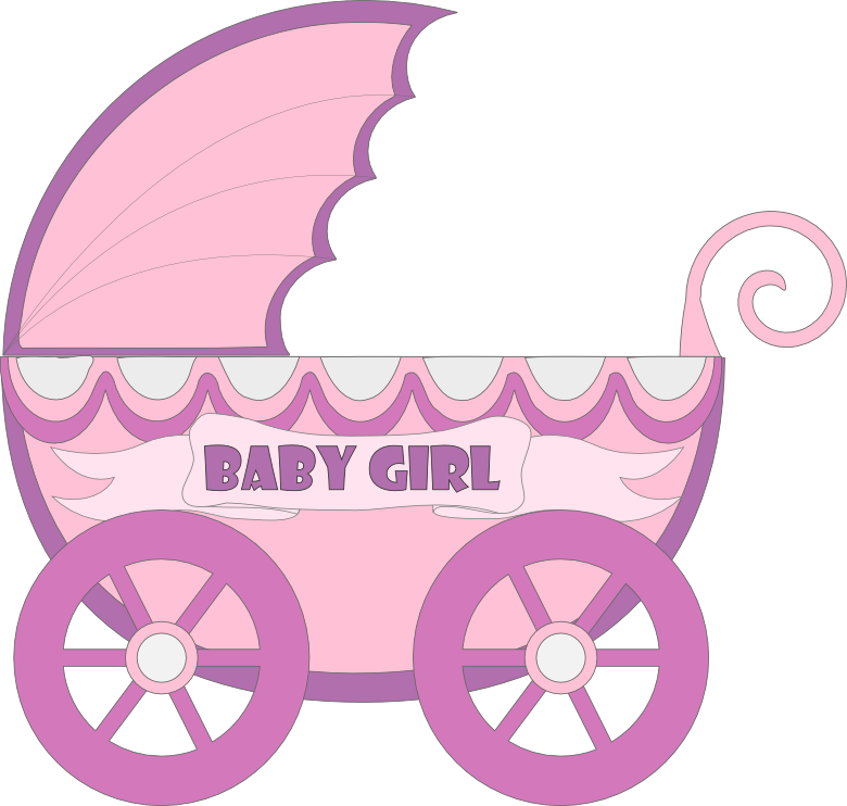 Carriage clipart baby girl. Http kartki freeideas blogspot