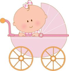 Free clip art download. Carriage clipart baby girl