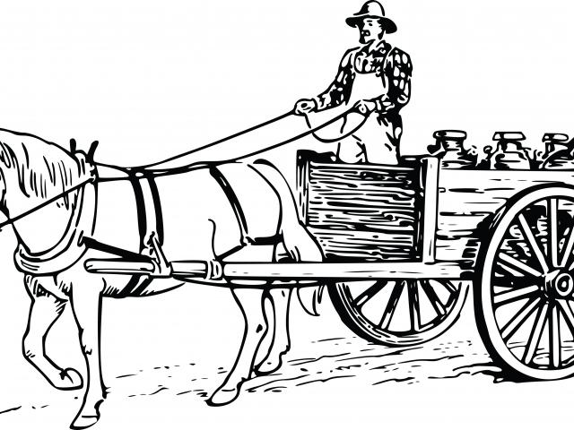 Horse drawn free on. Carriage clipart black and white