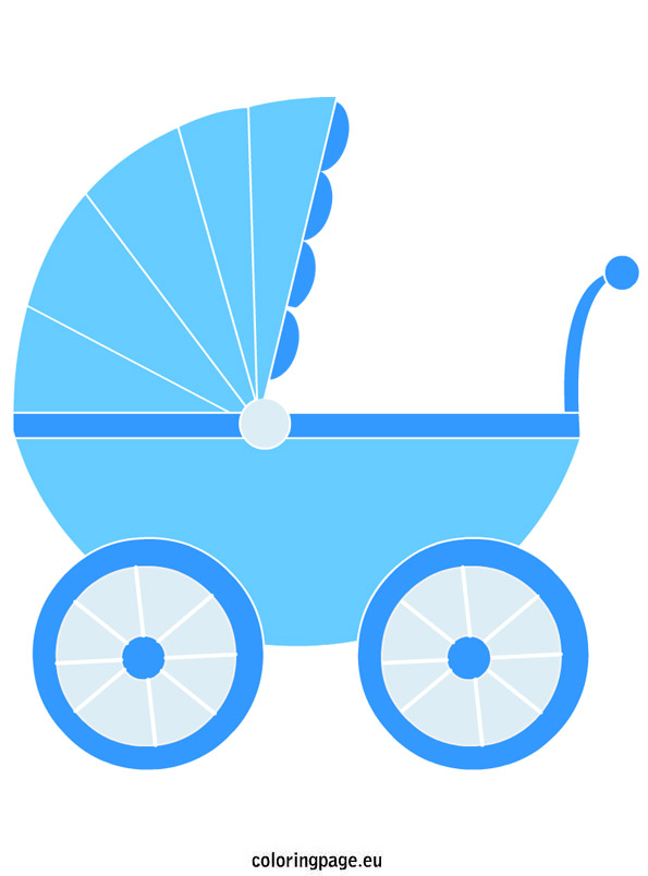  collection of baby. Carriage clipart blue