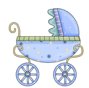 Baby free images at. Carriage clipart blue