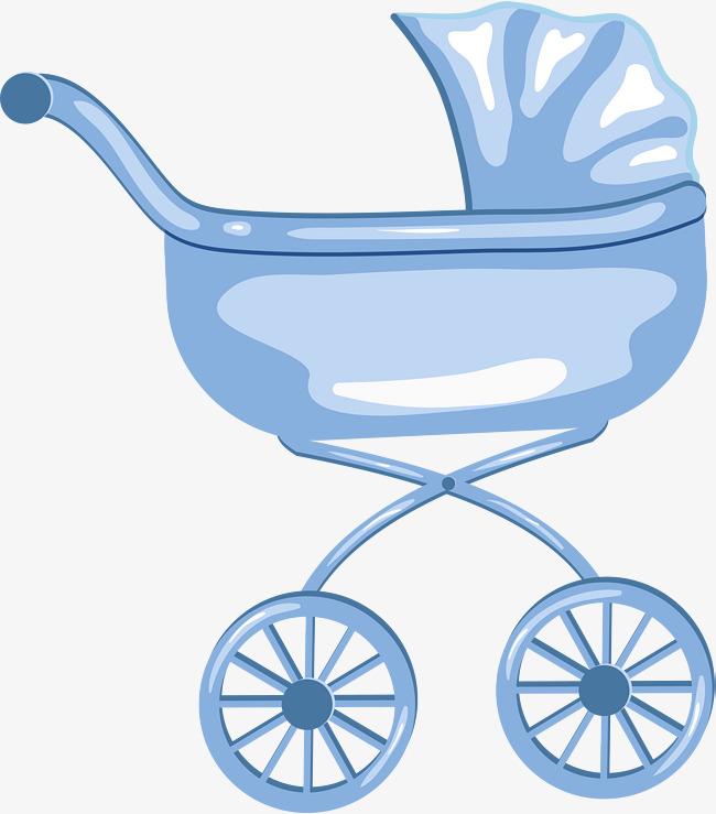 Fresh baby png image. Carriage clipart blue