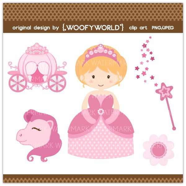 carriage clipart cartoon princess