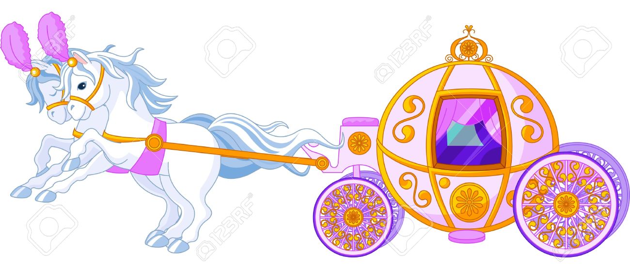 Carriage clipart cartoon princess.  collection of horse