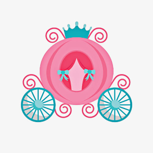 carriage clipart cartoon princess