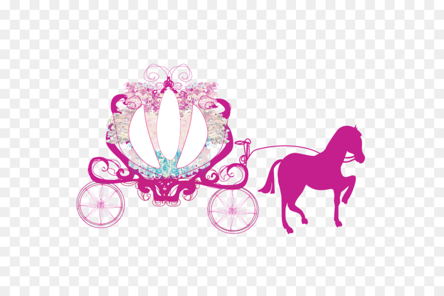 fairytale clipart princess horse carriage