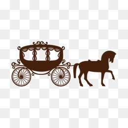carriage clipart horse car