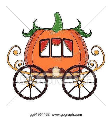 Vector icon illustration in. Carriage clipart medieval