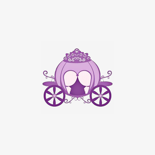 carriage clipart purple