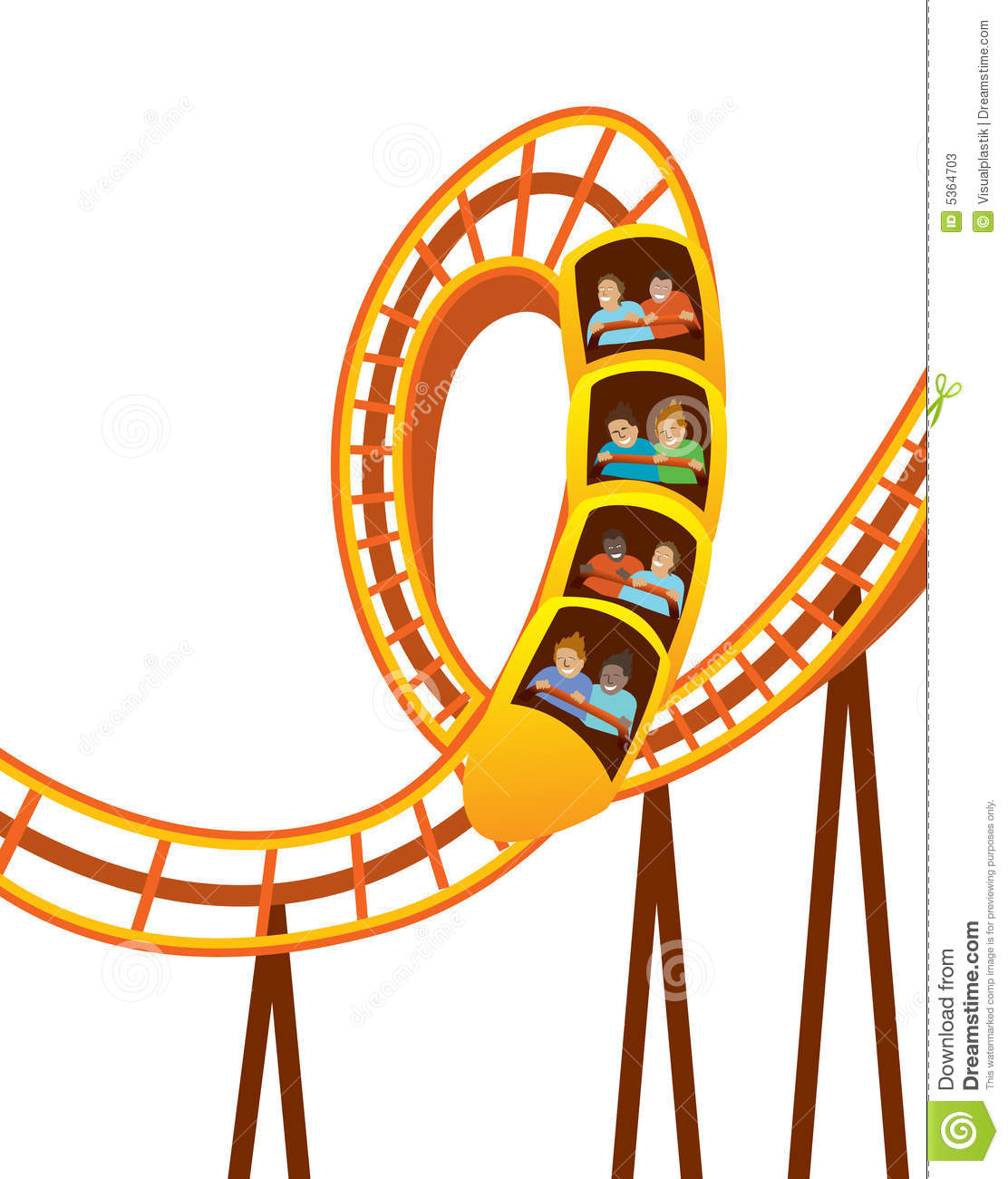 carriage clipart roller coaster