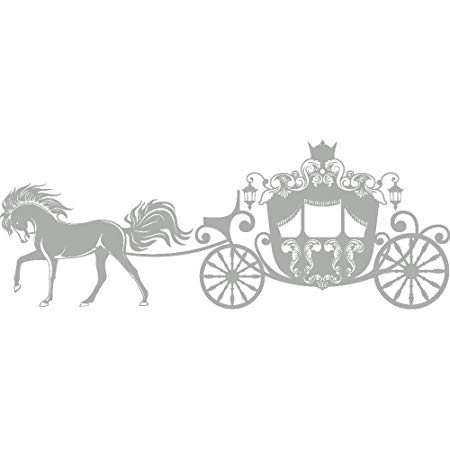 Self adhesive stickers ref. Carriage clipart silver