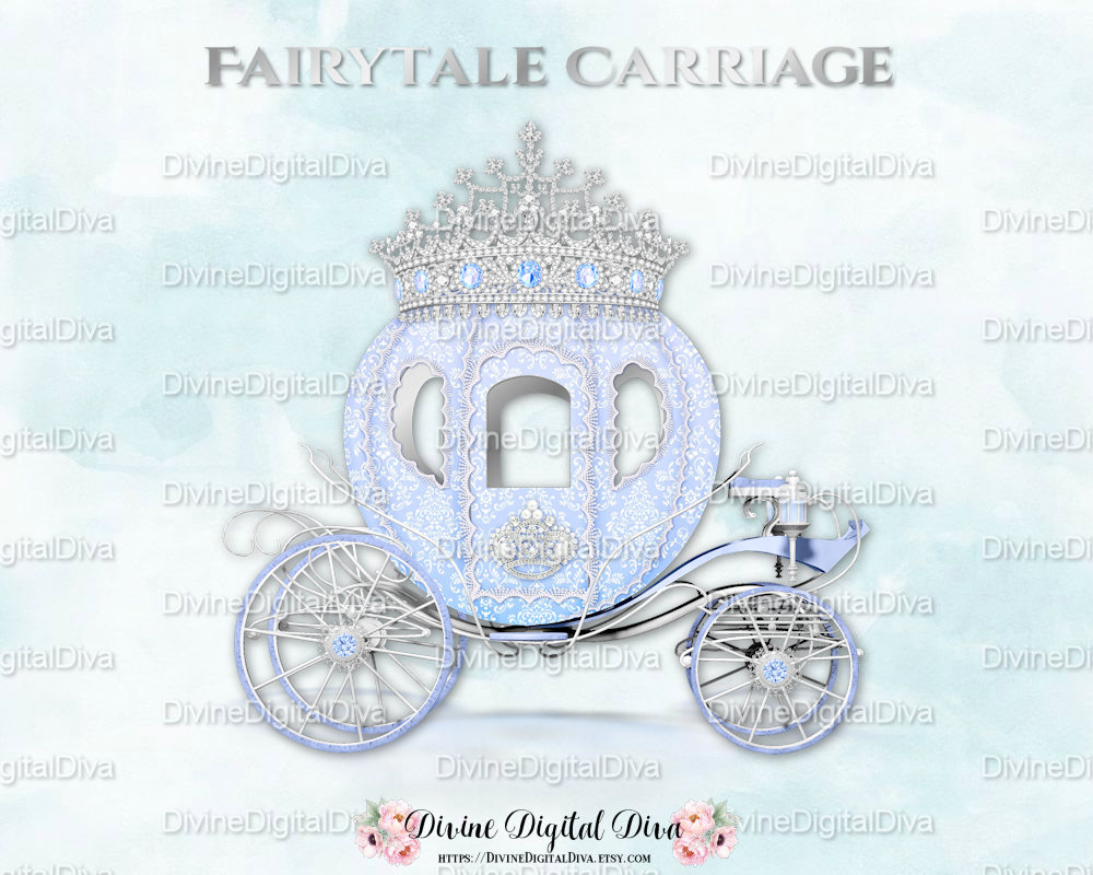 Carriage clipart silver. Blue prince cinderella coach