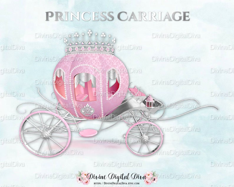 carriage clipart silver