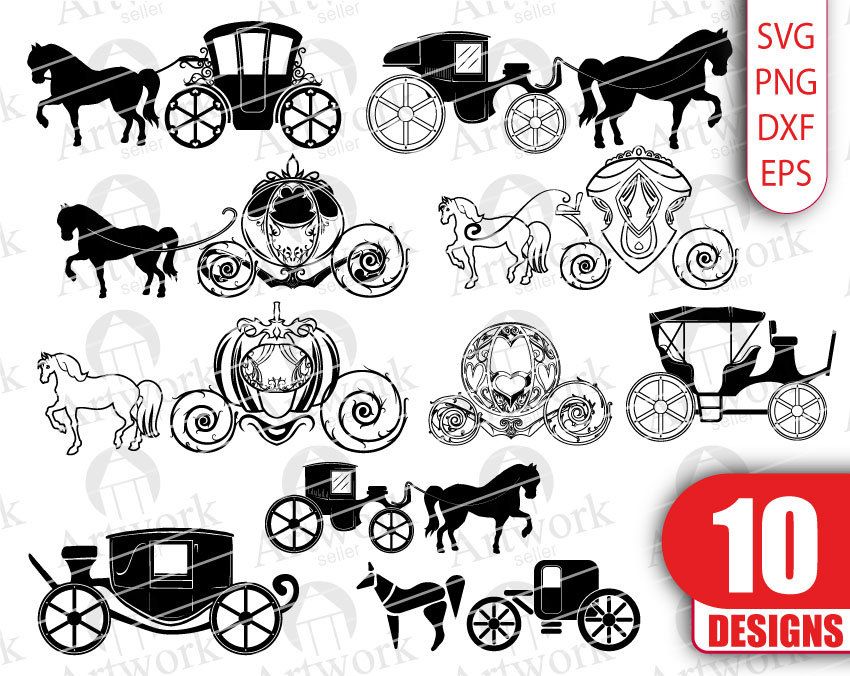 carriage clipart svg