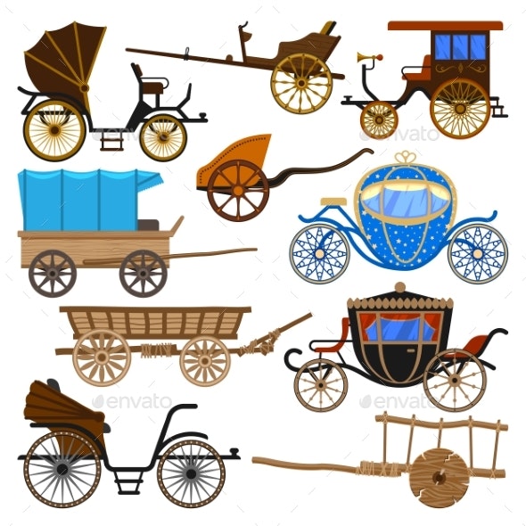 carriage clipart vector