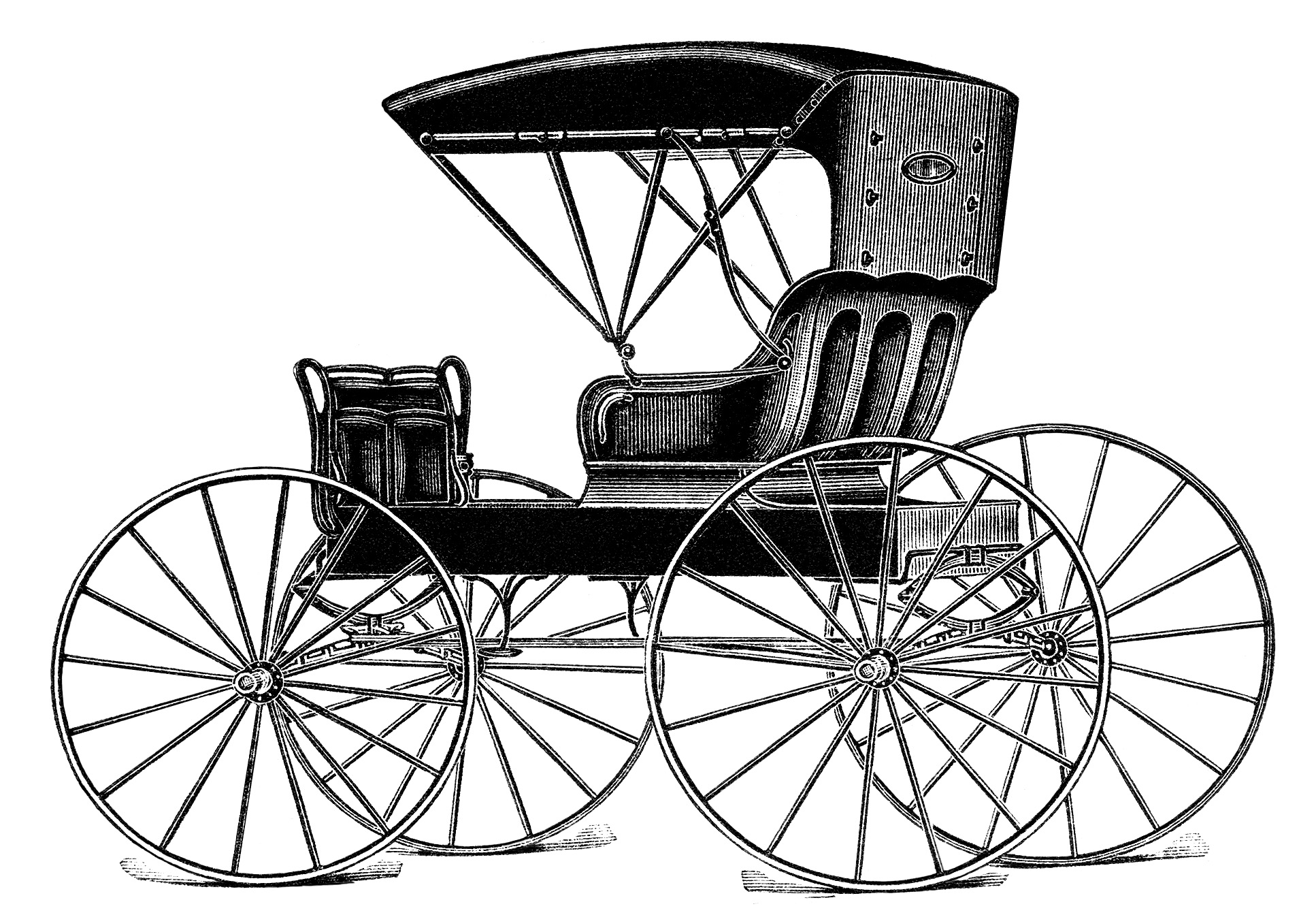 Horse drawn buggy free. Carriage clipart vintage