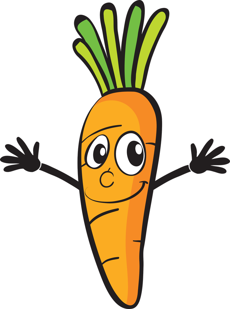 clipart face carrot