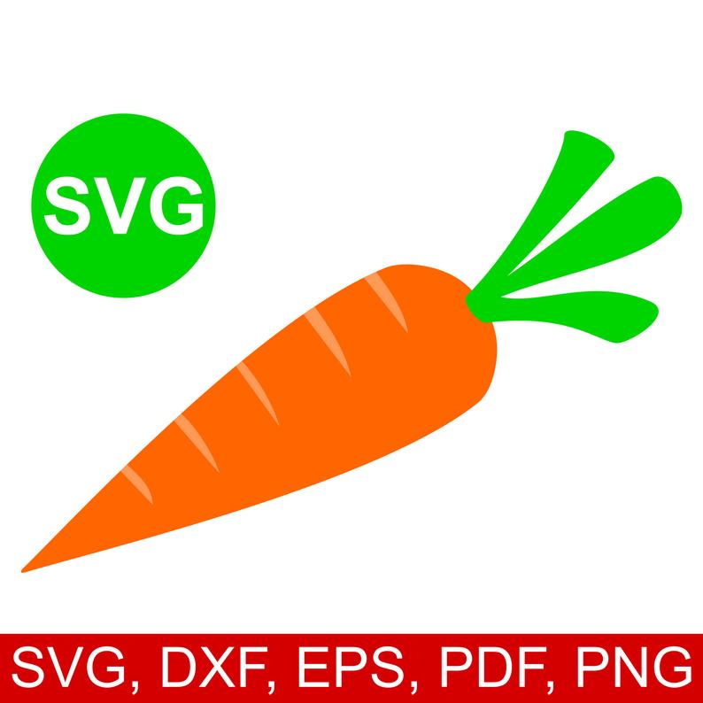 Carrot clipart file. Svg dxf printable silhouette