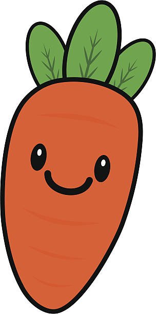 carrot clipart kawaii