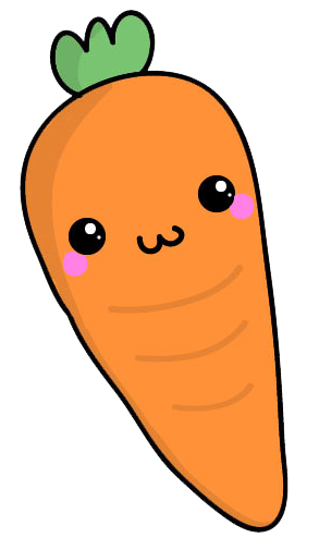 kawaii clipart carrot