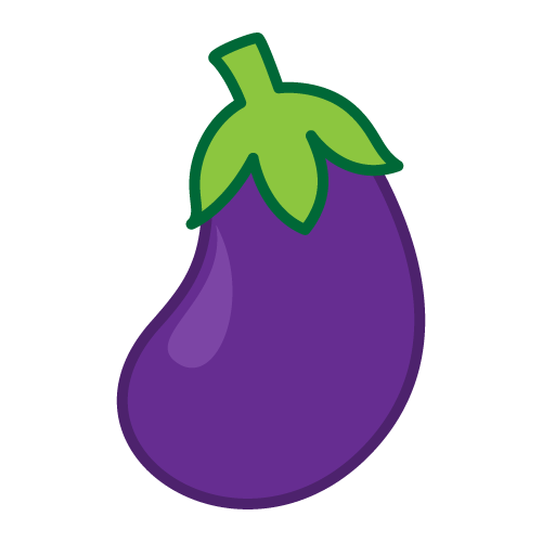 eggplant clipart cartoon