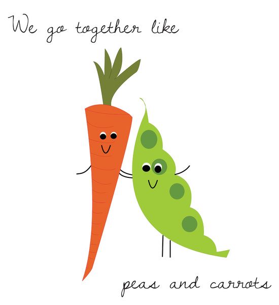 Melissa we should get. Carrots clipart pea