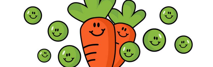 carrot clipart pea