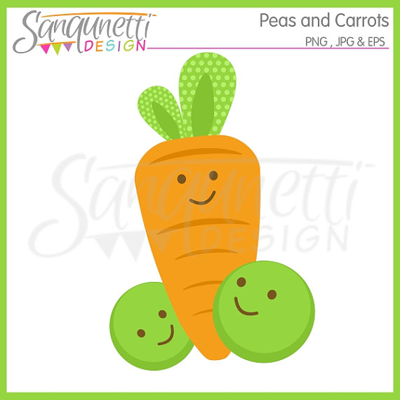 Carrots clipart pea. Peas and carrot baby