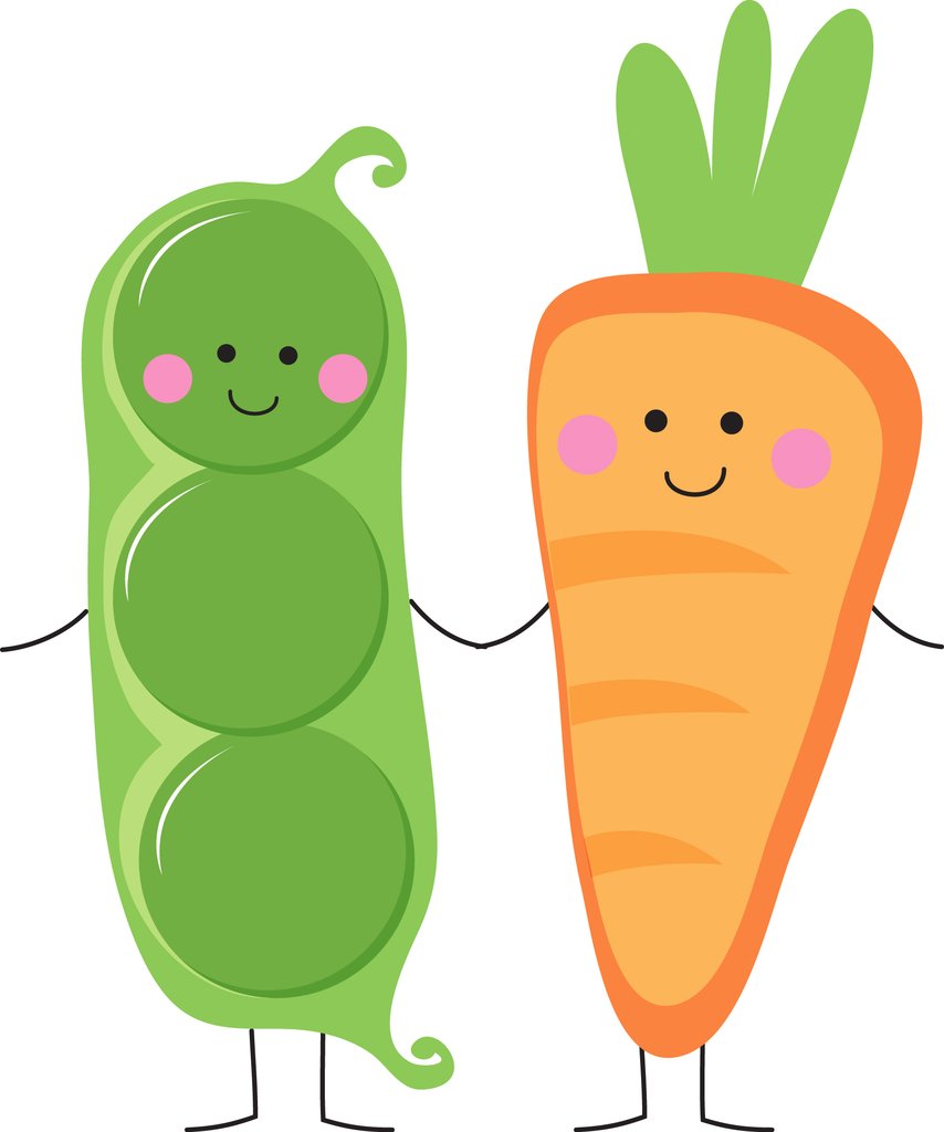 Carrots clipart pea. Peas to my carrot