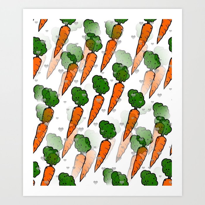 carrot clipart pop art