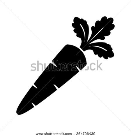 Image result for carrots. Carrot clipart silhouette