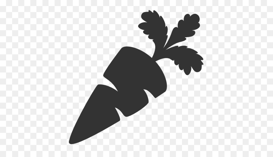 Carrot clipart silhouette. Black and white flower
